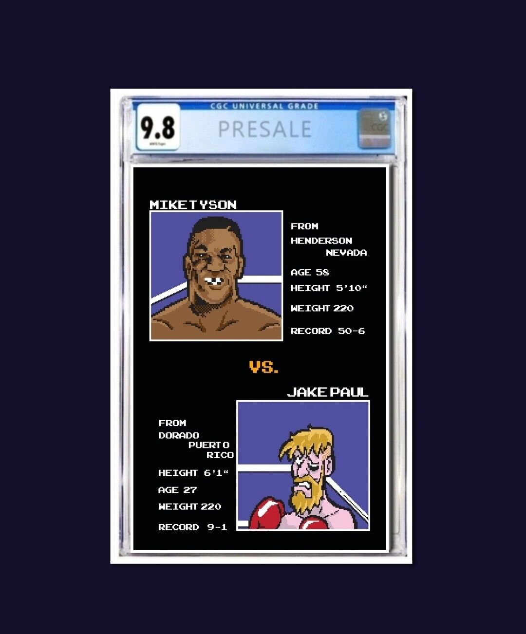 Fame: Mike Tyson #1 CGC 9.8 Punch Out Round 2 Variant Limited 200 PREORDER 🔥 