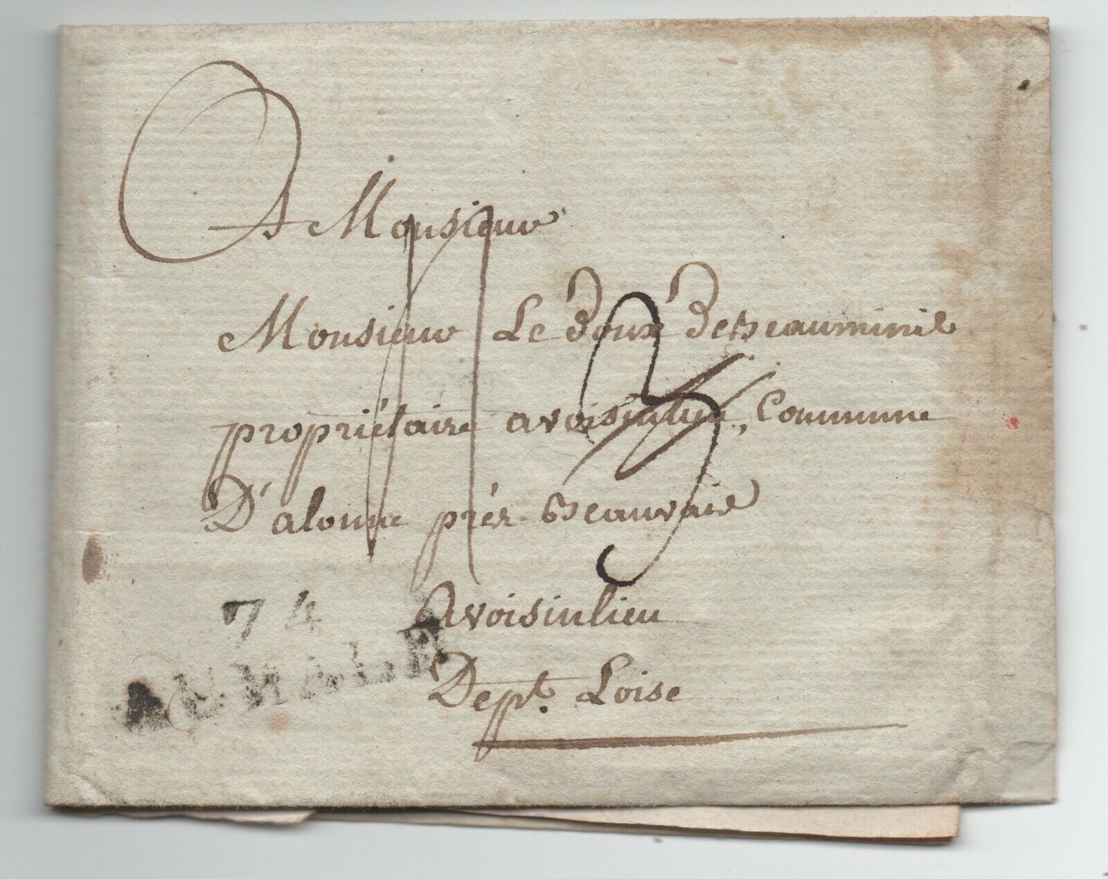 1806 Letter Dest Germain On Bresle Brand Linear 74 Aumale Seine Maritime