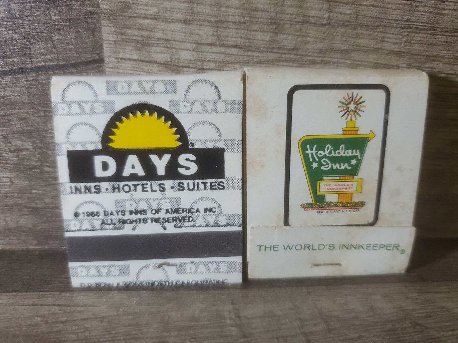 2 Vintage Matchbook Matches Hotel Collectibles 