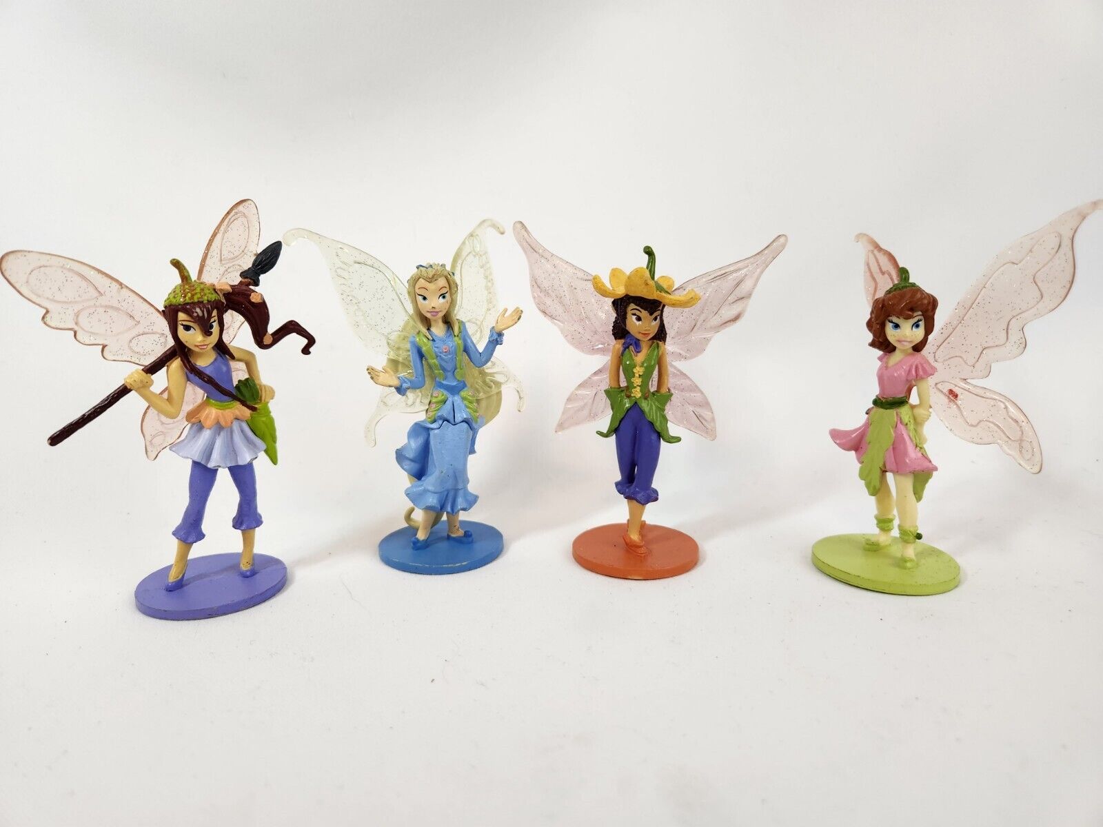 Disney Store Pixie Hollow Fairies Figurine Playset 4 Figures