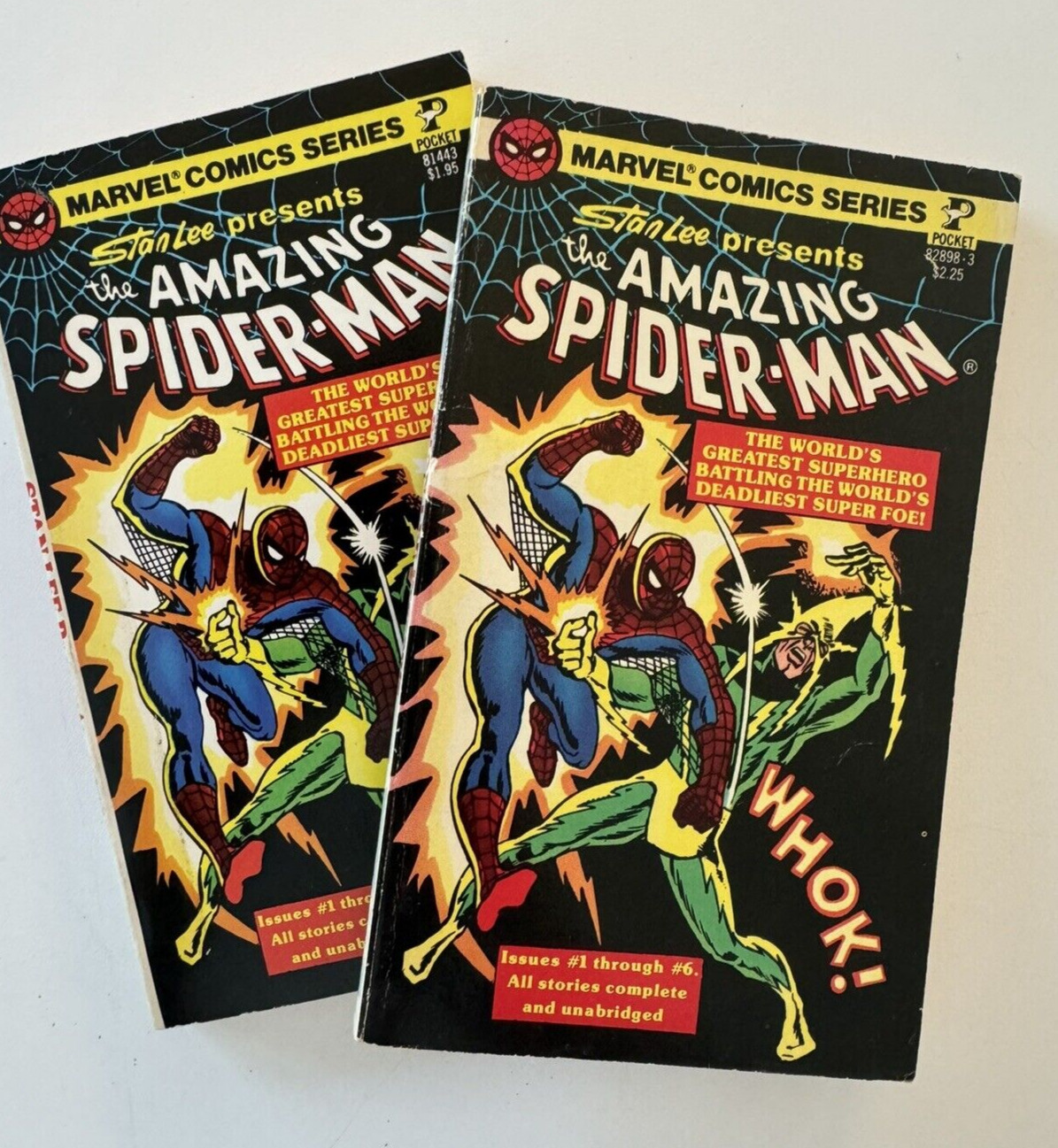 Vintage 1977 Amazing Spiderman Marvel Comic Paperback -  Lot of 2