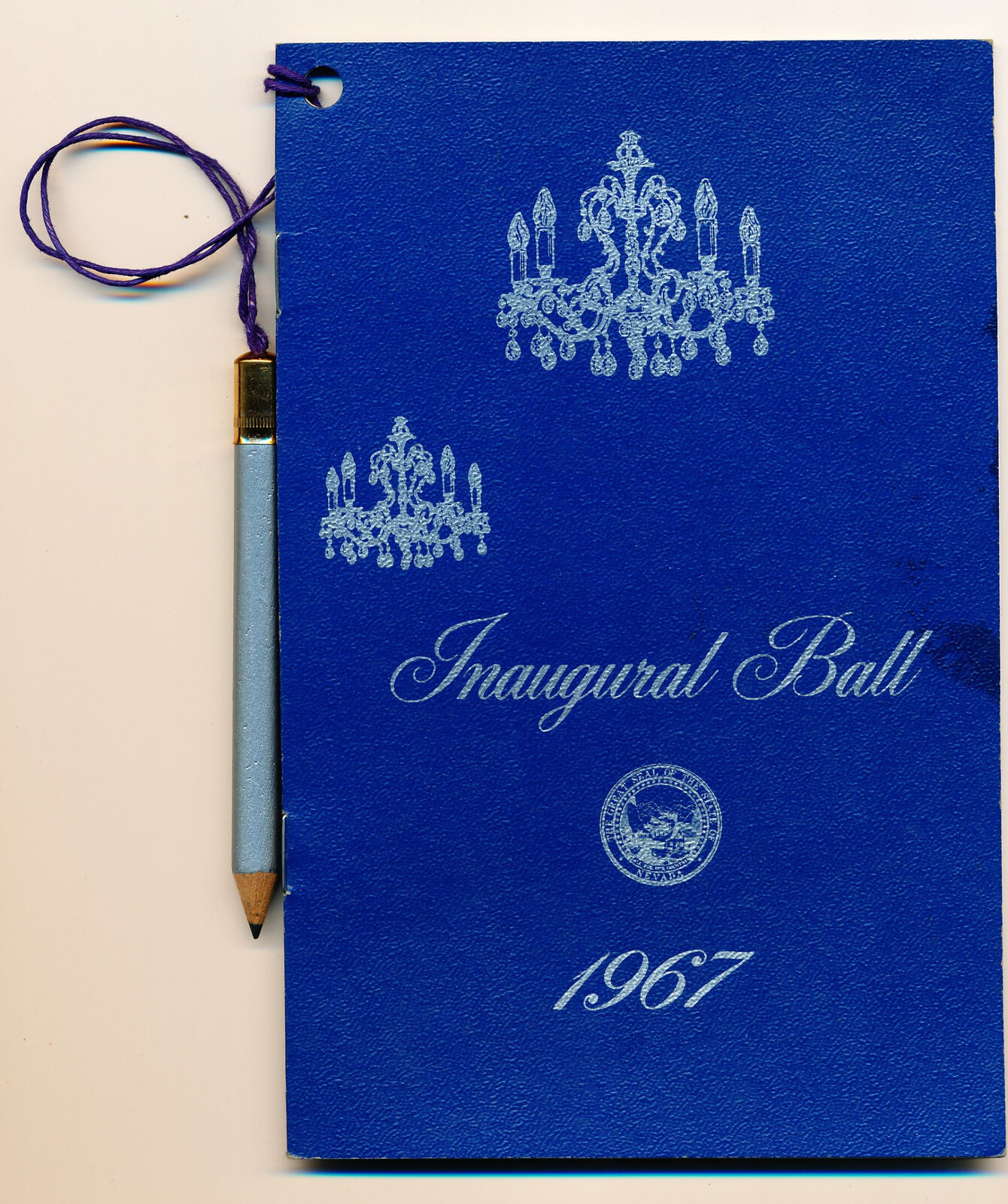 1967 INAUGURAL BALL - HONORING THE ELECTED OFFICIALS OF NEVADA - GOV PAUL LAXALT
