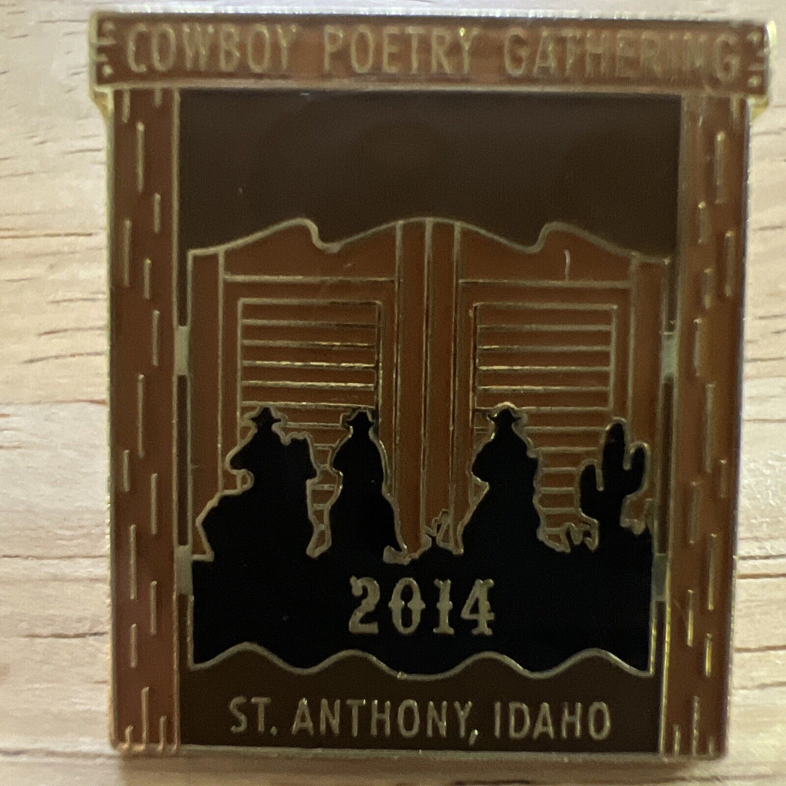 2014 ST. Anthony Idaho. Cowboy Poetry. Pin Back