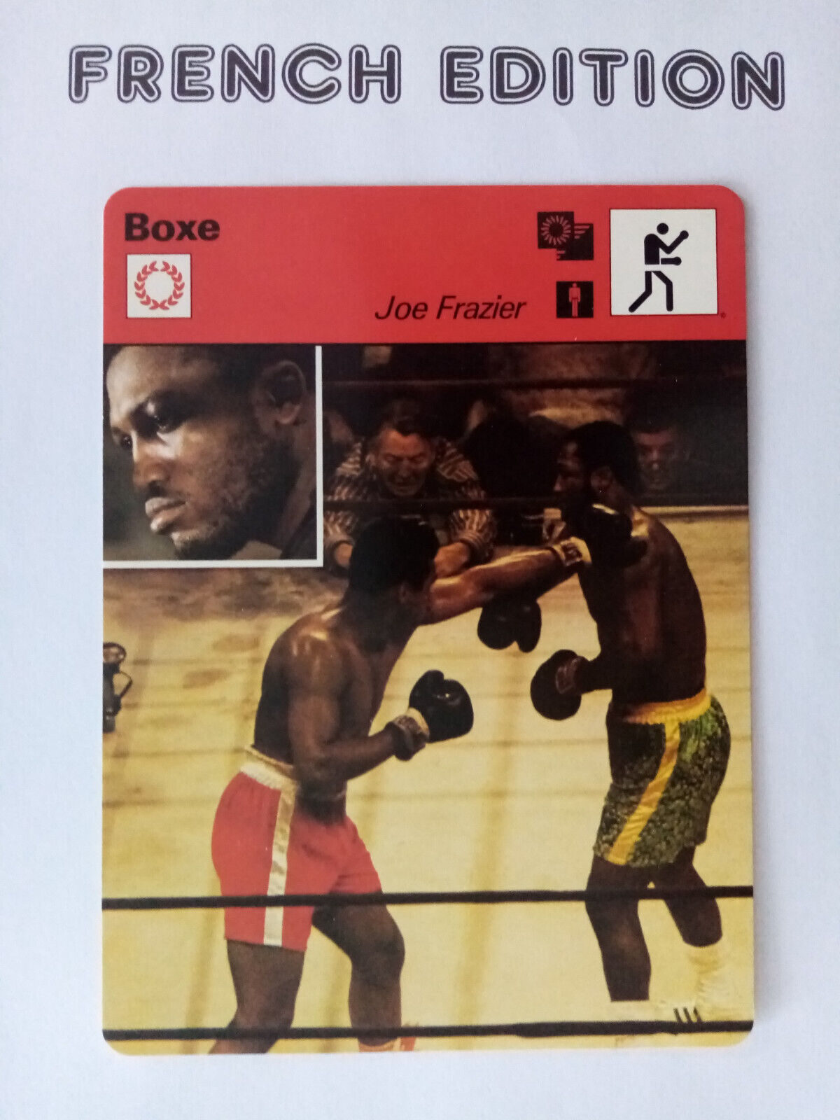 #32-14 Boxing Muhammad Ali Frazier Card French Sportscaster Editions Dating