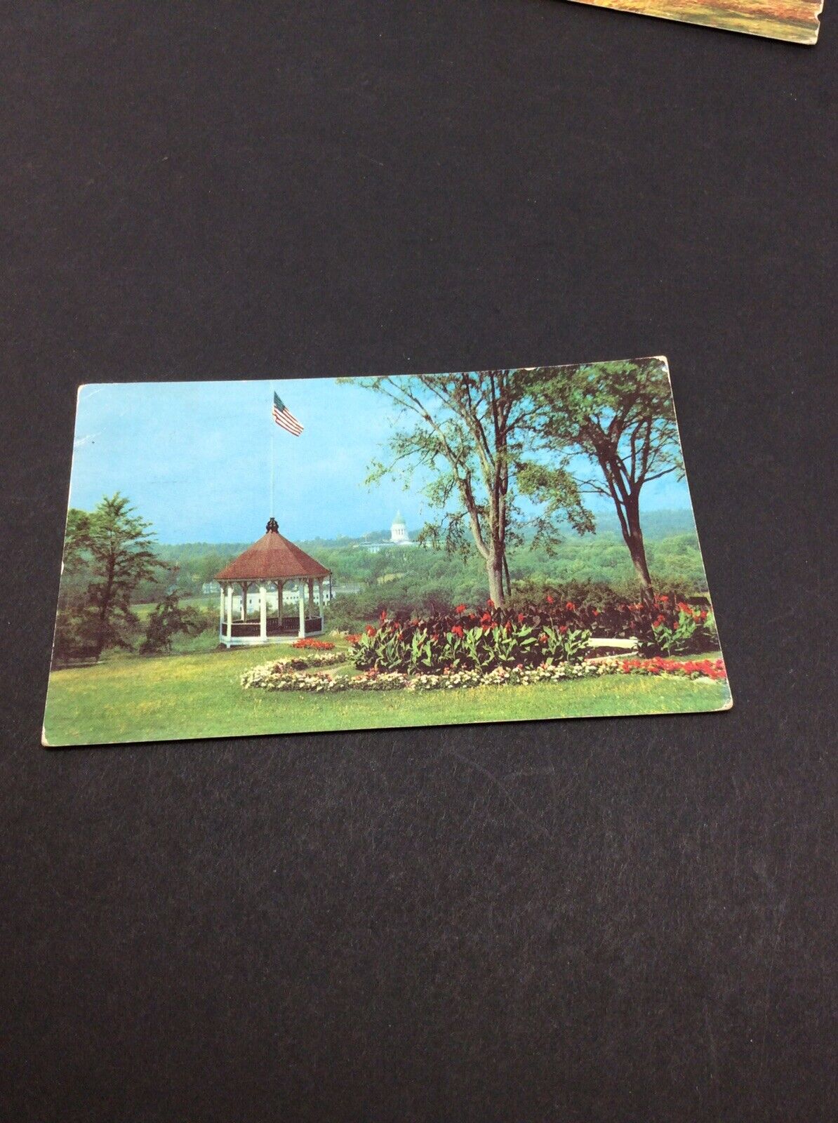 Augusta Maine Postcard Old Vintage Card (Photo) Bird\'s Eye View Kennebec 1957