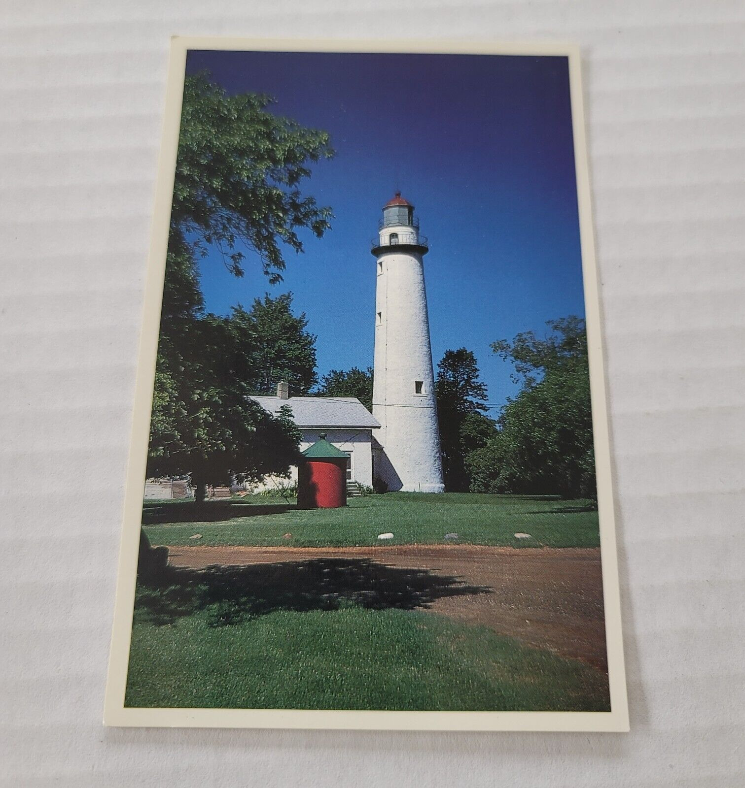 Vintage Postcard Point Aux Barques Lighthouse, Lighthouse Park, Huron City