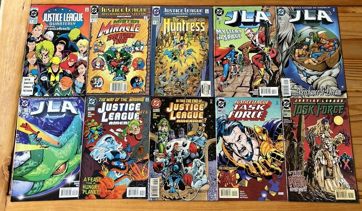 Justice League Lot Of 10 Quarterly International More See Pictures