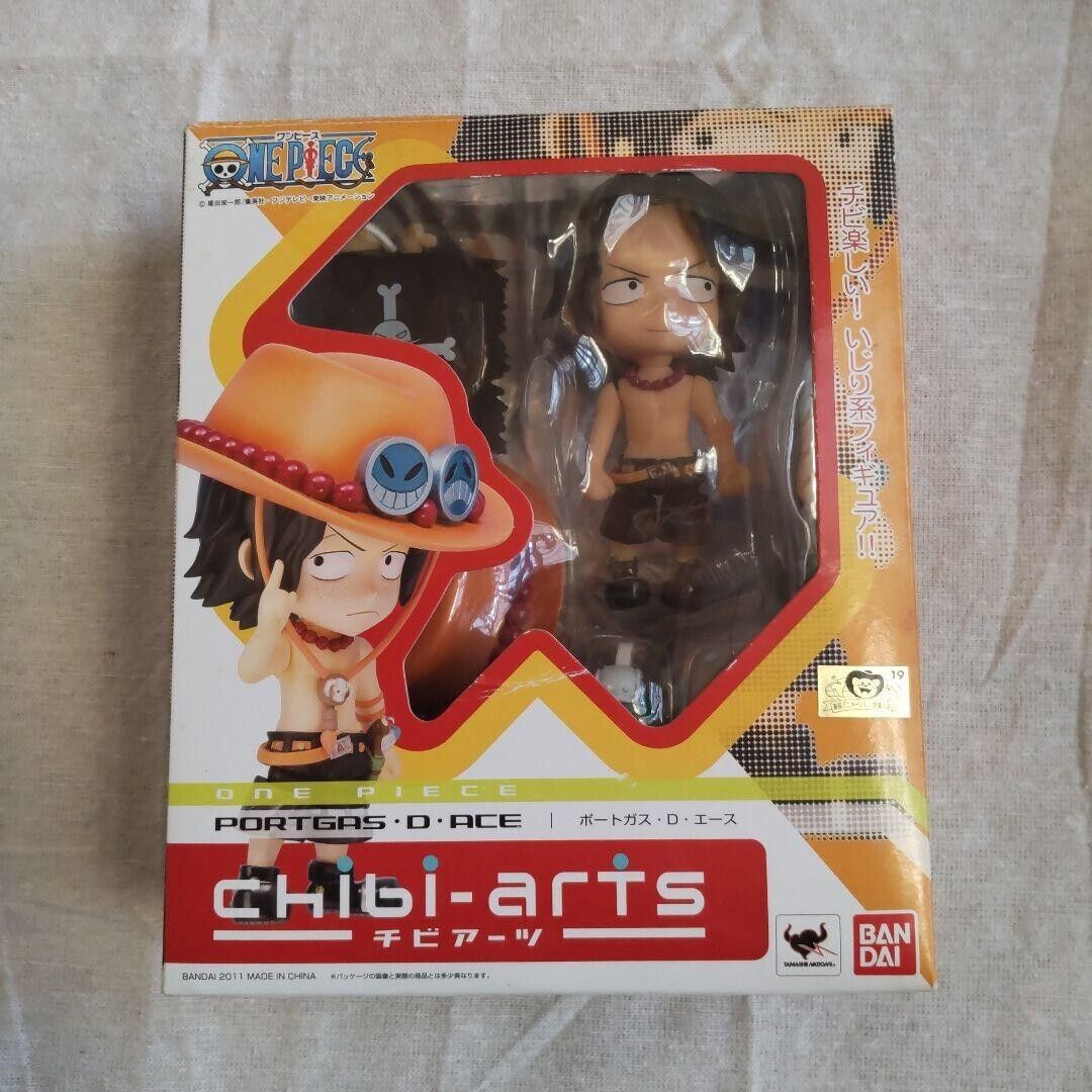 Chibi-arts Portgas D. Ace One Piece Figure with Salome ver. Bandai Japan Used