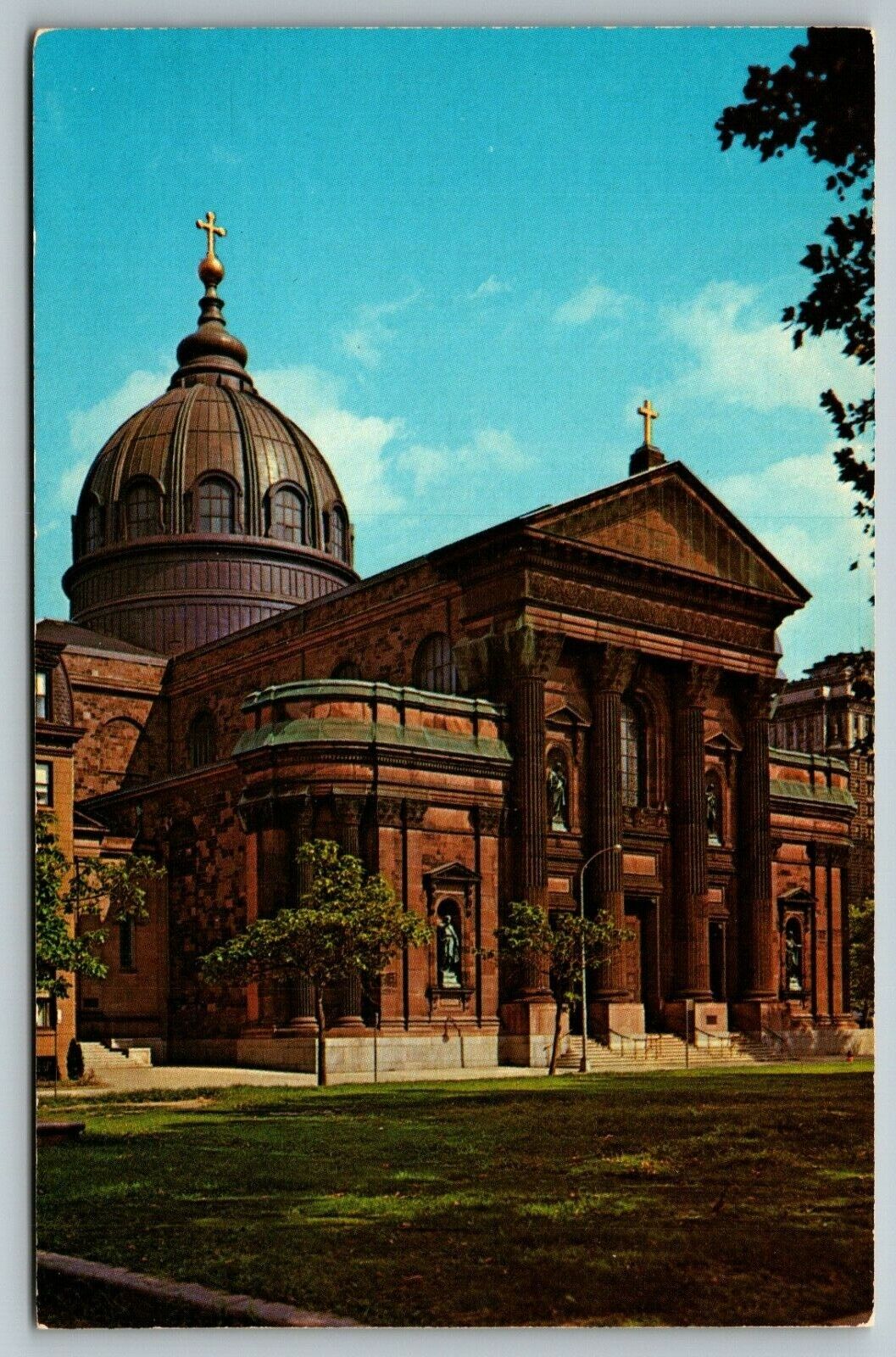 CATHEDRAL OF SS. PETER AND PAUL - PHILADELPHIA PENNSYLVANIA VTG POSTCARD