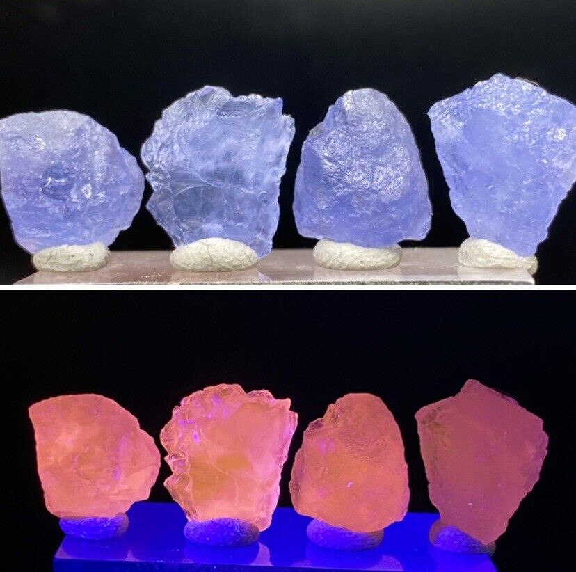 Natural Rare Perfect Fluorescent Hackmanite Crystals- Afghanistan (27.05 Carats)