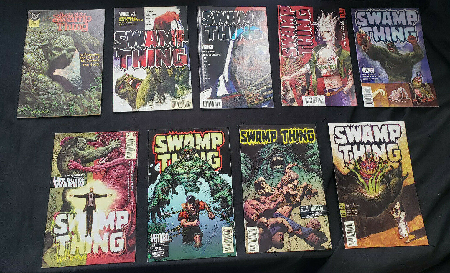 SWAMP THING 9PC (VF) RE-PRESENTING THE ORIGIN OF THE CREATURE PART 1: 1986-2005