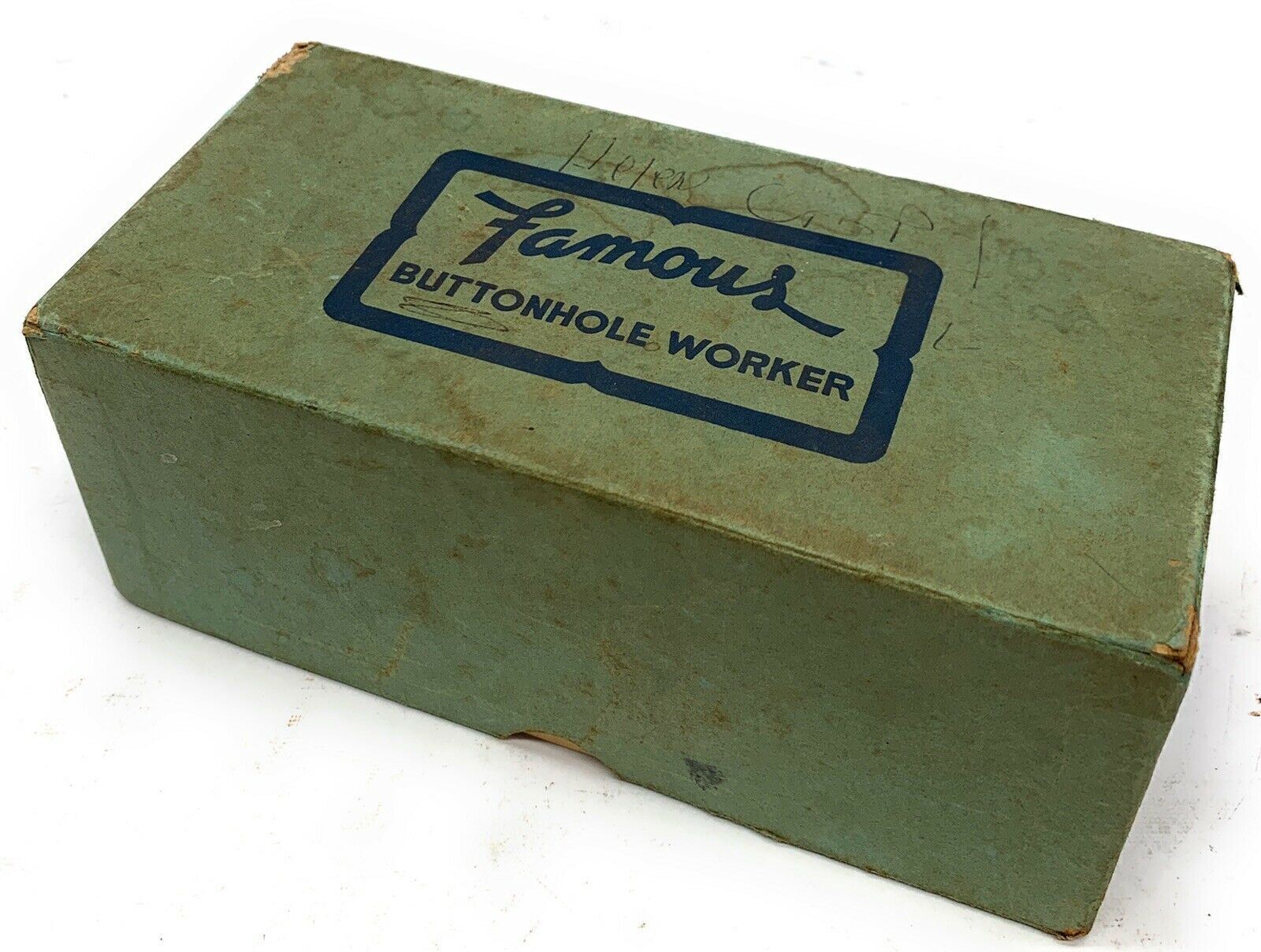 Vintage Famous Buttonhole Worker  Model CC w/ Box