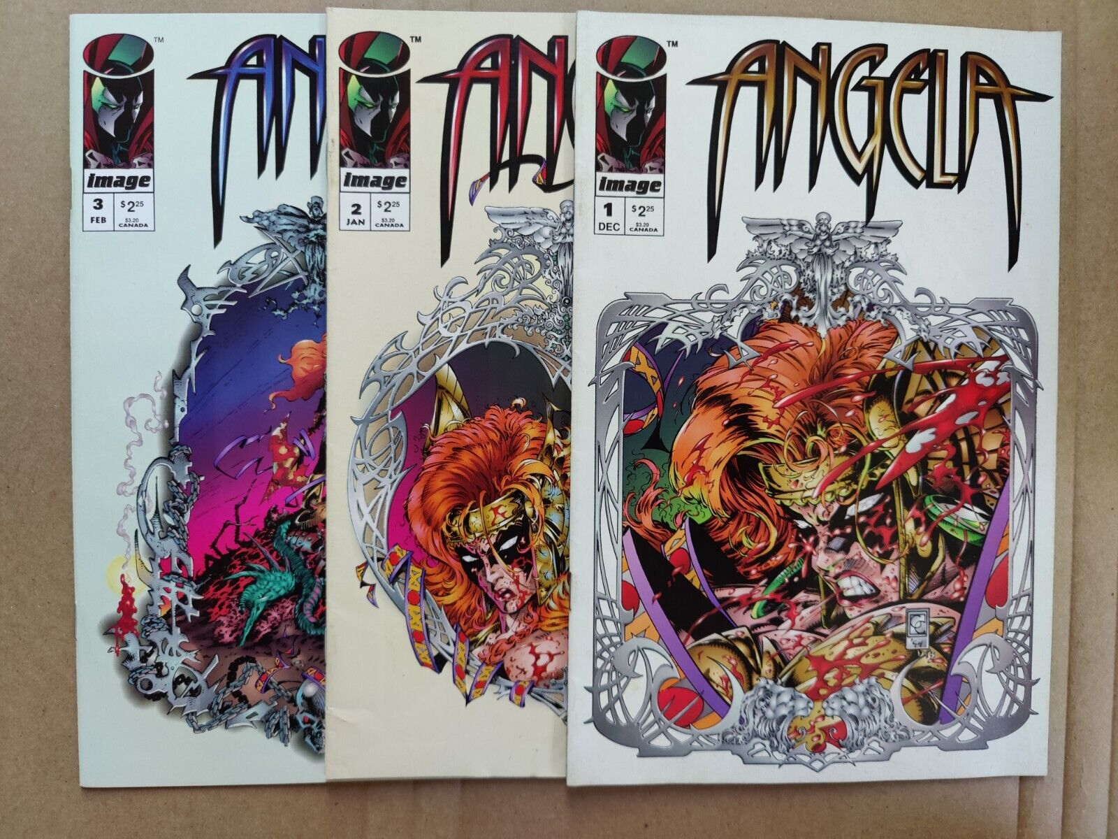 Image Comics ANGELA #1 2 3 Complete Set 1-3 1994/1995 Spawn FN To VF