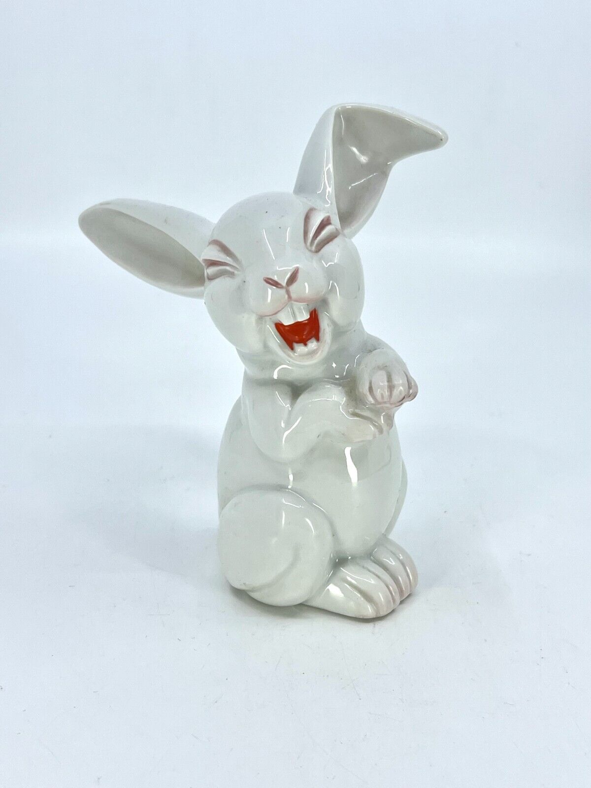 1930s Rosenthal Germany Laughing Bunny Rabbit Figurine 5\