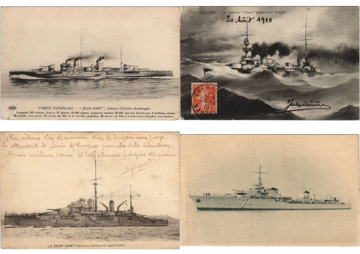 NAVY MARINE SHIPS WARSHIPS, MILITARY 58 Vintage Postcards Pre-1940 (L5207)