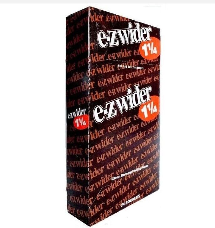 E-Z Wider 1 1/4( 1.25) Rolling Papers Ez wider 12 Booklets 