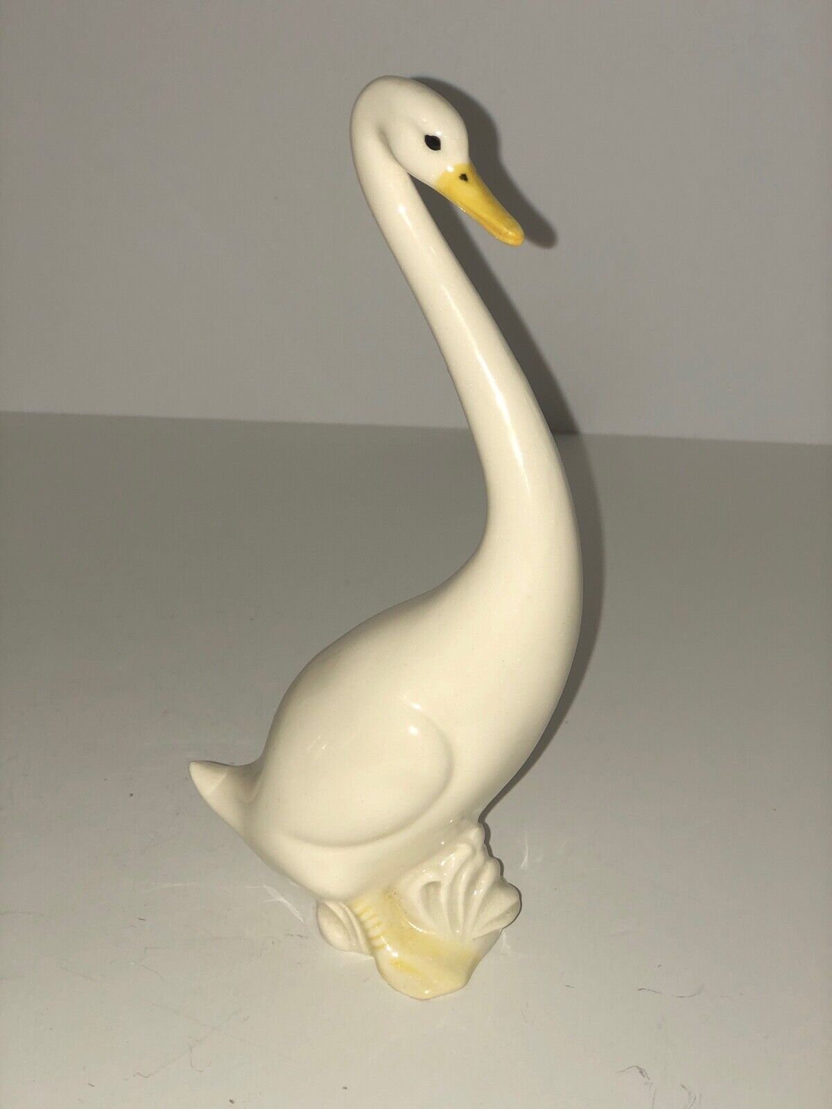 Vintage LLADRO-Like Fine Porcelain Long Neck Swan Goose Duck Figurine signed