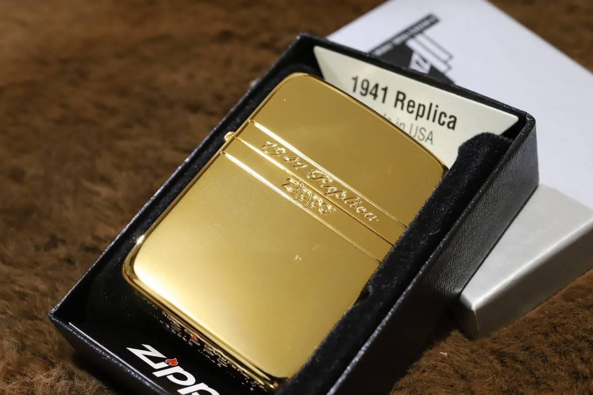 Zippo Limited 1941 Side Shell Gold Coating Serial Number 0012 Photo is actu