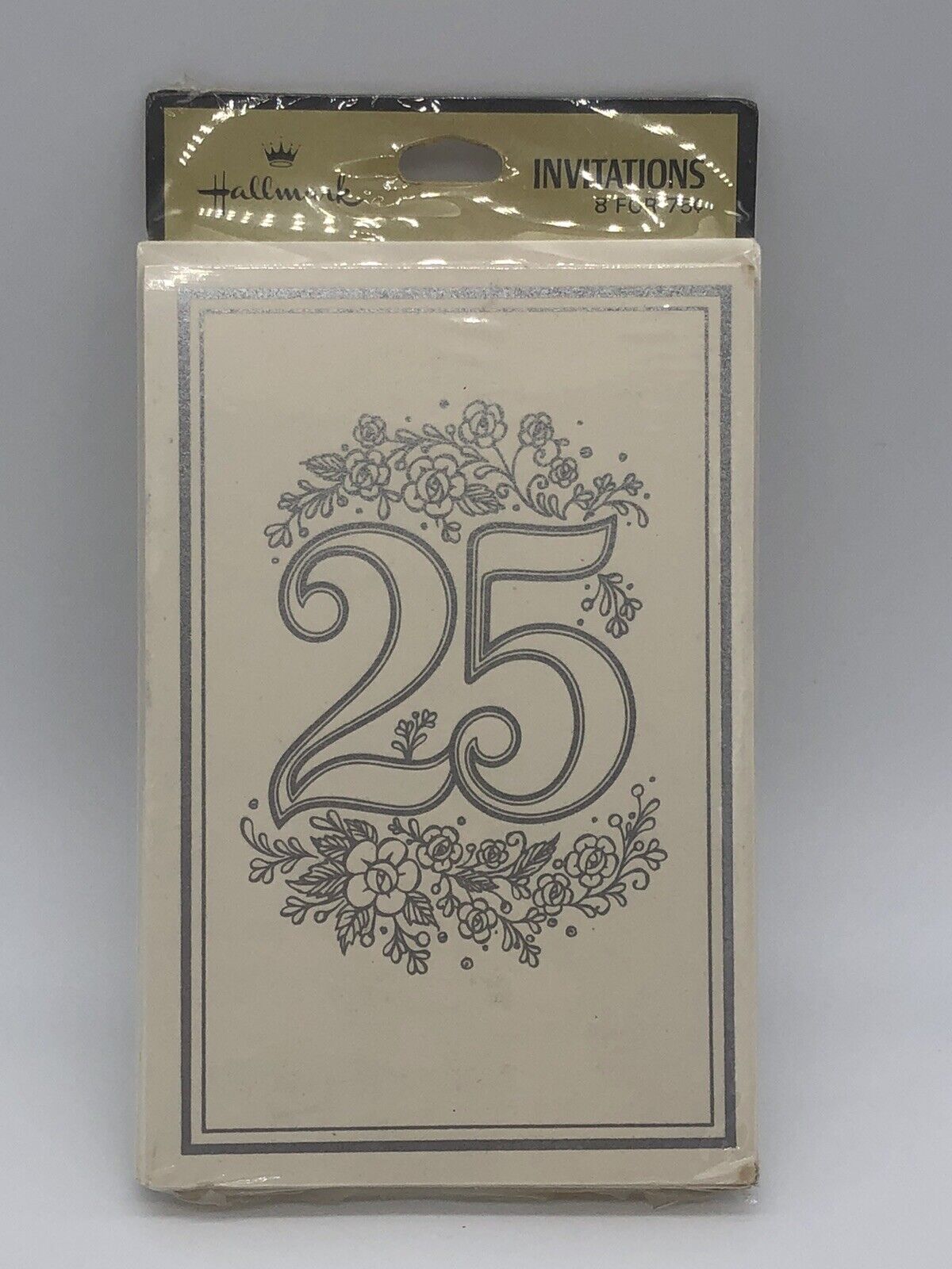 Vintage 25th Wedding Anniversary Invitations by Hallmark c1970s Sealed Pack of 8