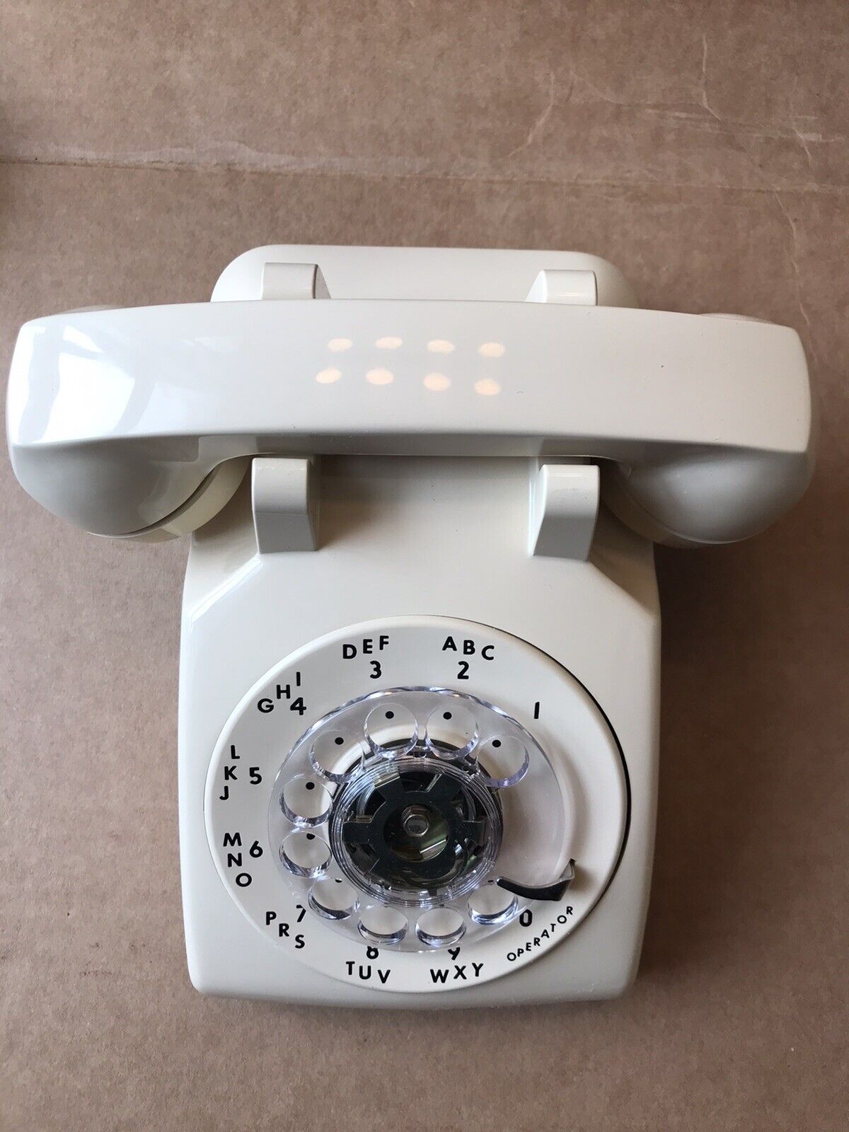 ITT Vintage 1983 NOS Ivory Rotary Desk Phone