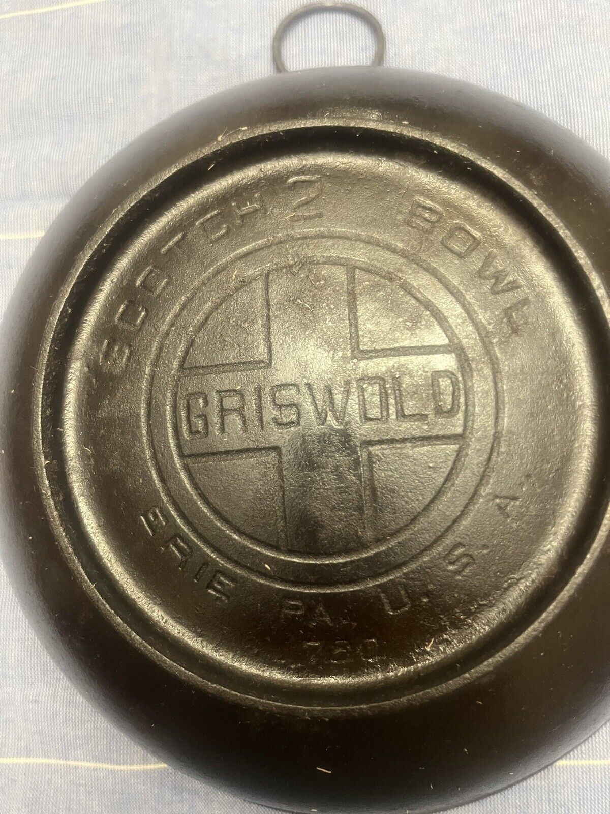 Griswold Cast Iron #2 Erie Logo Scotch Bowl 780