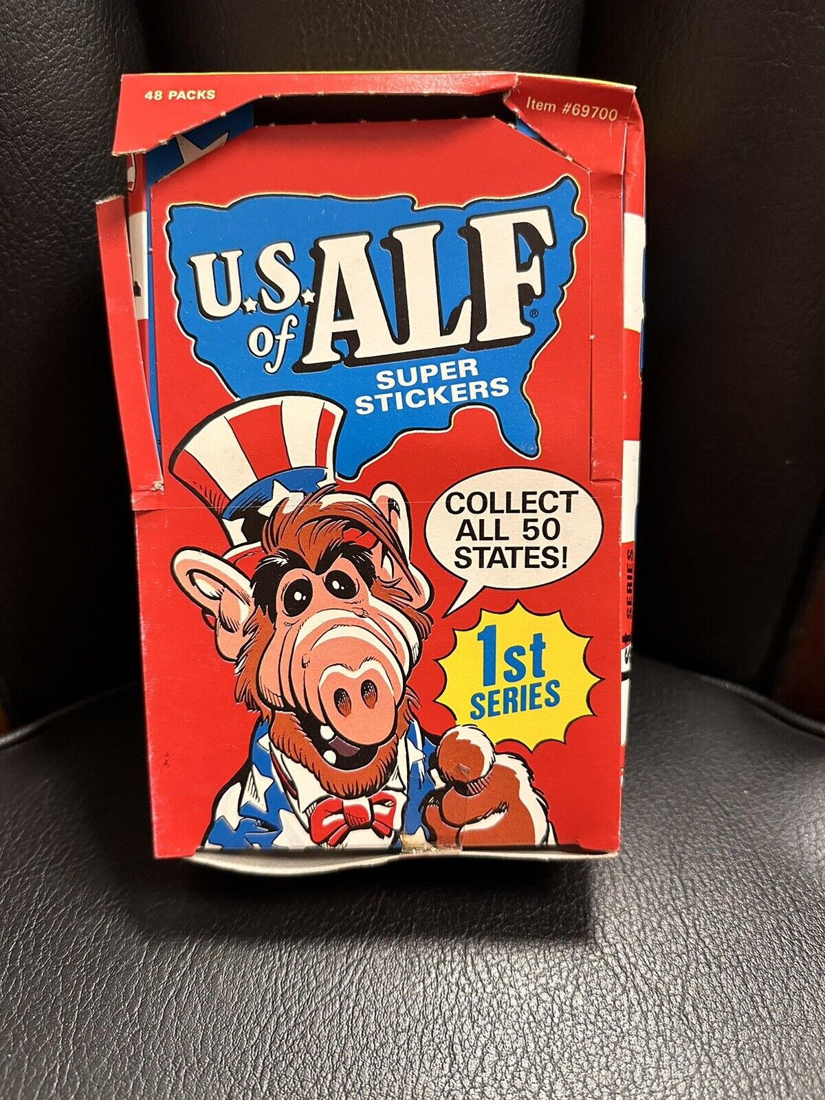 1987 US U.S. of Alf Super Stickers Card Box 1st Series 48 packs Zoot