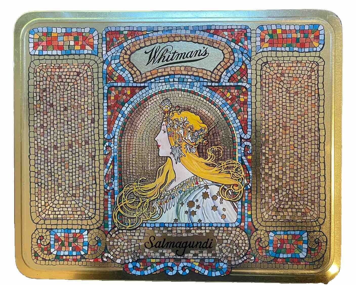 Whitman\'s Salmagundi Replica 1920\'s Art Nouveau Chocolates Candy Tin Mosaic Box