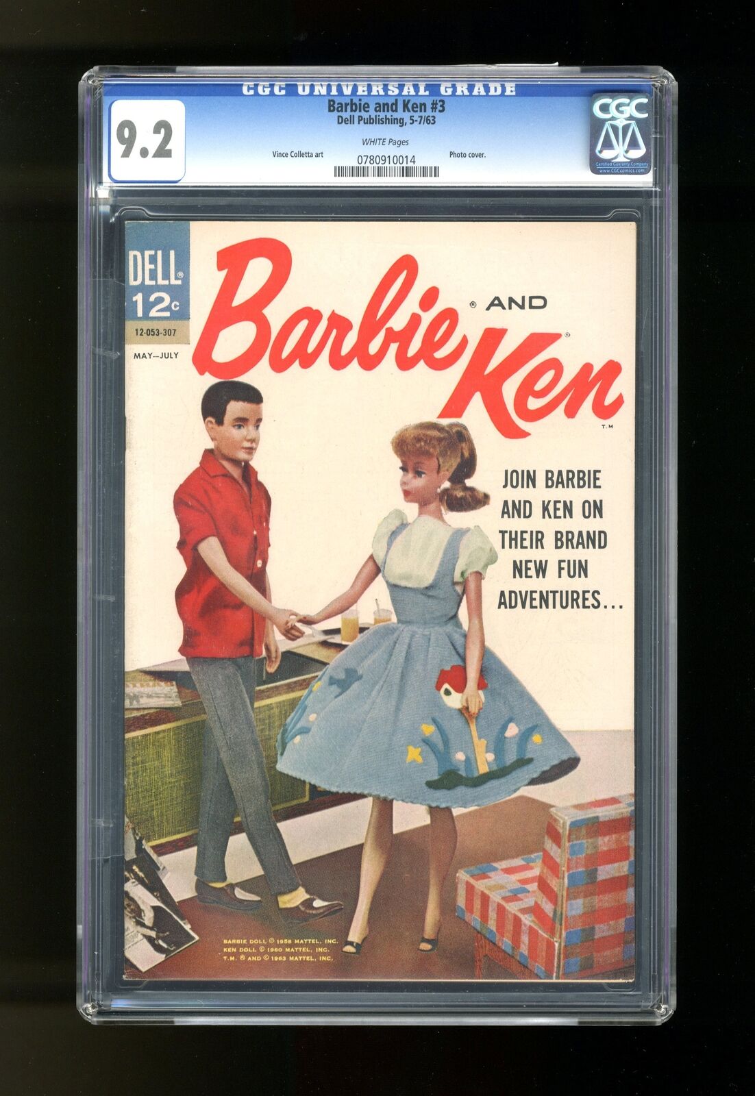 Barbie and Ken #3 CGC 9.2 1963 0780910014