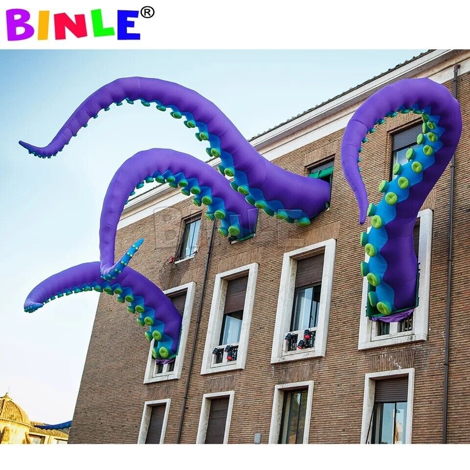 1pcs 3m Inflatable Octopus Tentacles Inflatable Octopus arm Halloween Decoration
