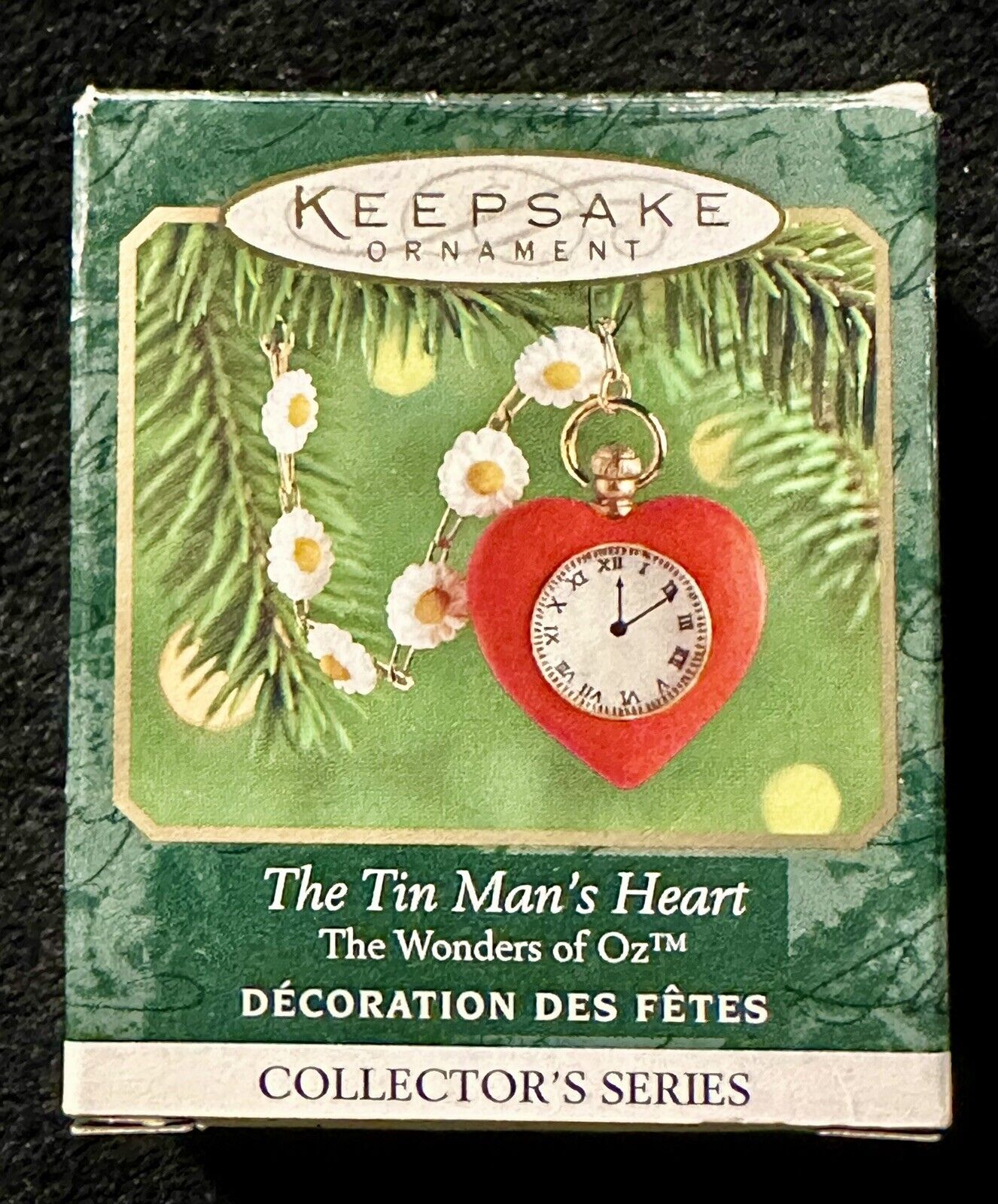 The Tin Man\'s Heart Hallmark Miniature 1999 Ornament Wizard of Oz Wonders EUC