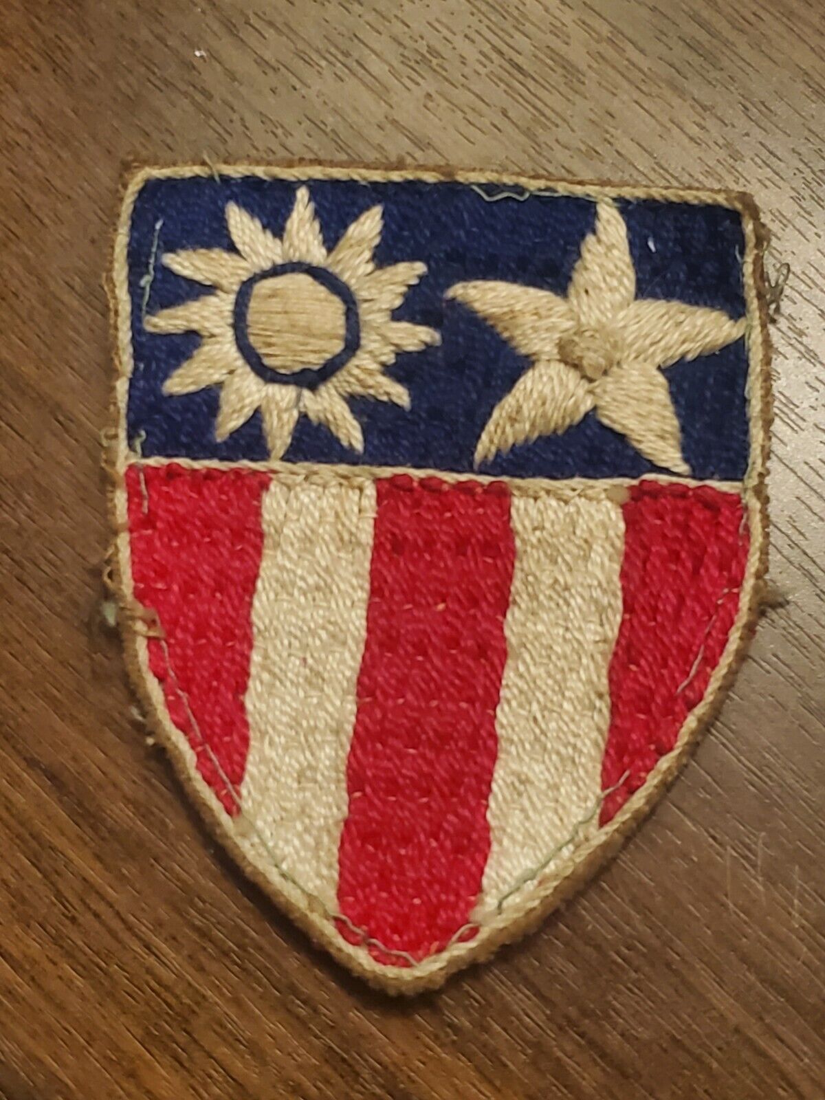 WWII US Army New Delhi India Theater Made CBI Cottpn Course Weave Patch L@@K 
