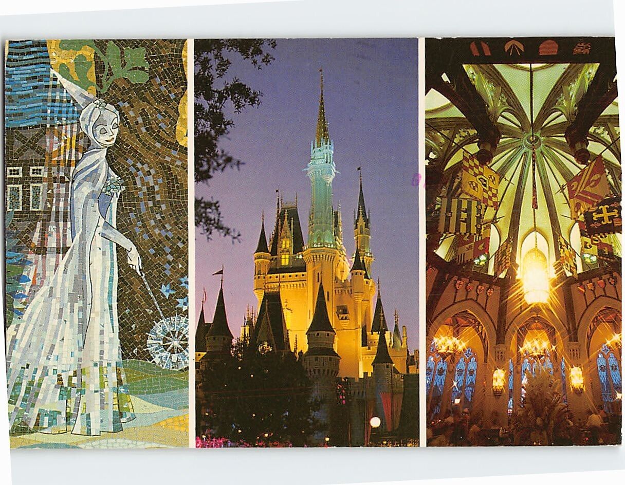 Postcard Tribute To Cinderella, Walt Disney World, Orlando, Florida