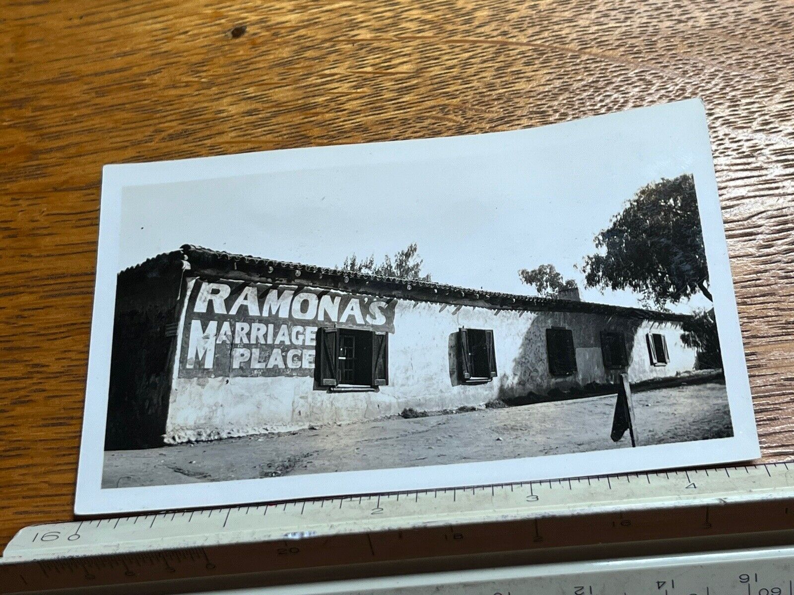 Vintage Photograph Ramona\'s Marriage Place San Diego, CA Circa 1930s