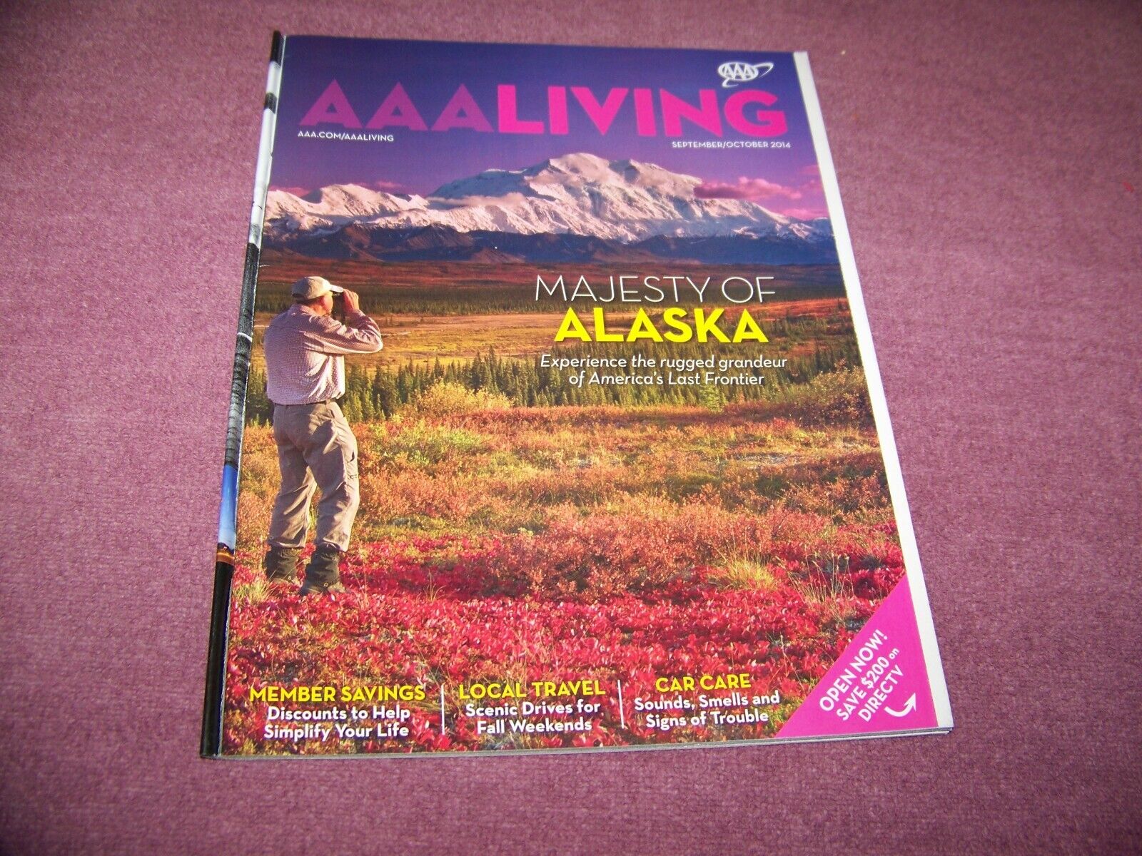 Alaska America\'s Last Frontier AAA Living Magazine 2014 AAA Travel & Information