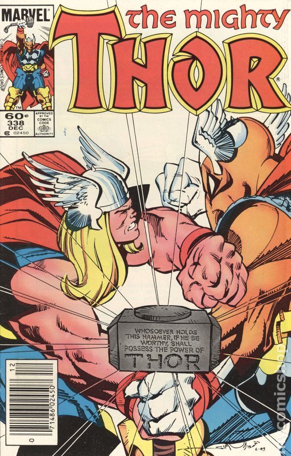 Thor #338N VG 1983 Stock Image Low Grade