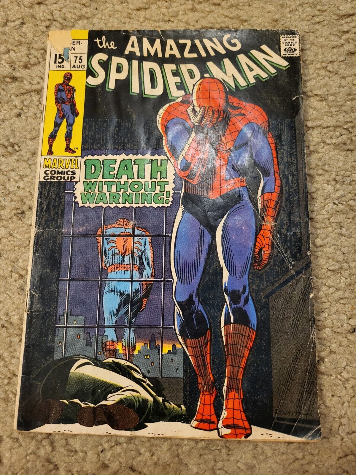 Amazing Spider-Man 75 Marvel Comics 1969 Good- to Good