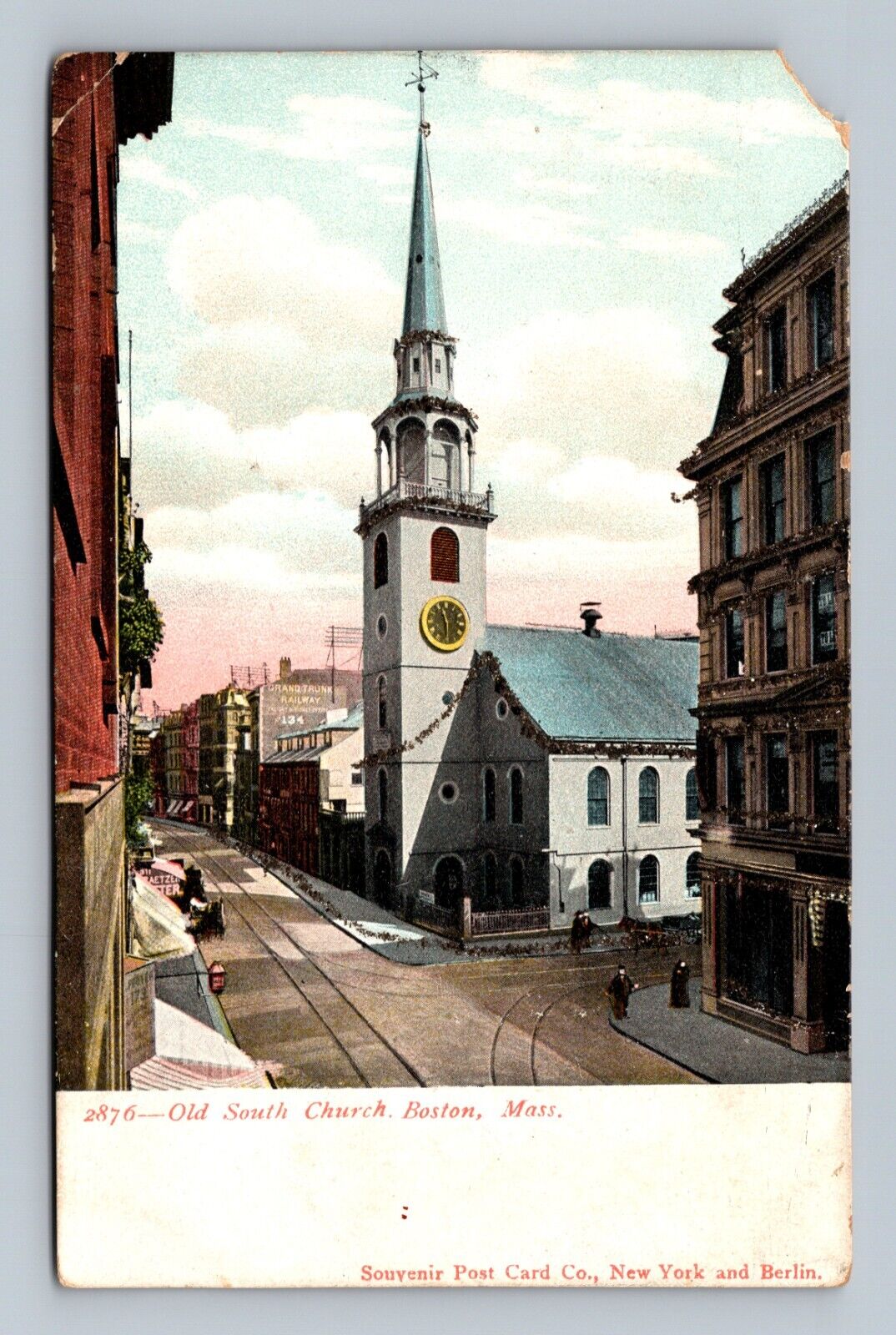 Postcard Old South Church Boston Massachusetts