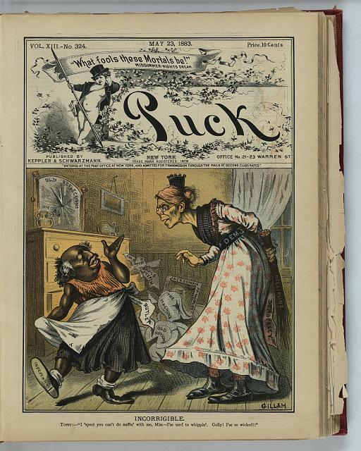 Photo of Puck,Incorrigible,1883,Gillam,Uncle Tom\'s Cabin,Benjamin Butler