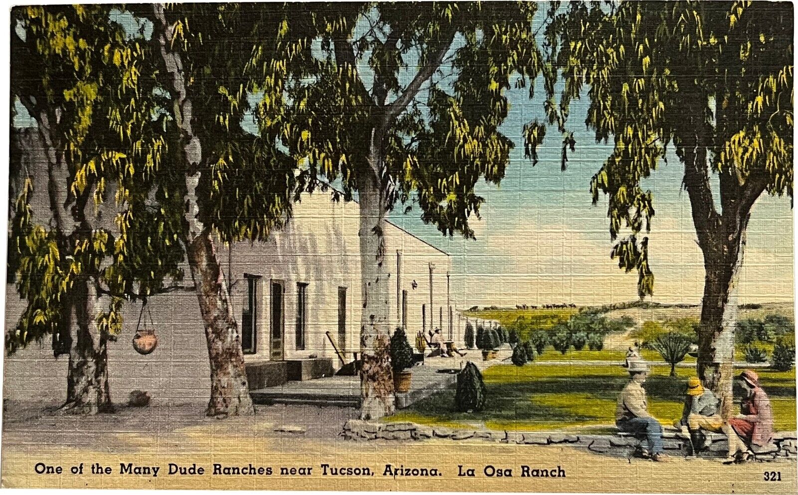 La Osa Ranch, Tucson, Arizona, vintage postcard