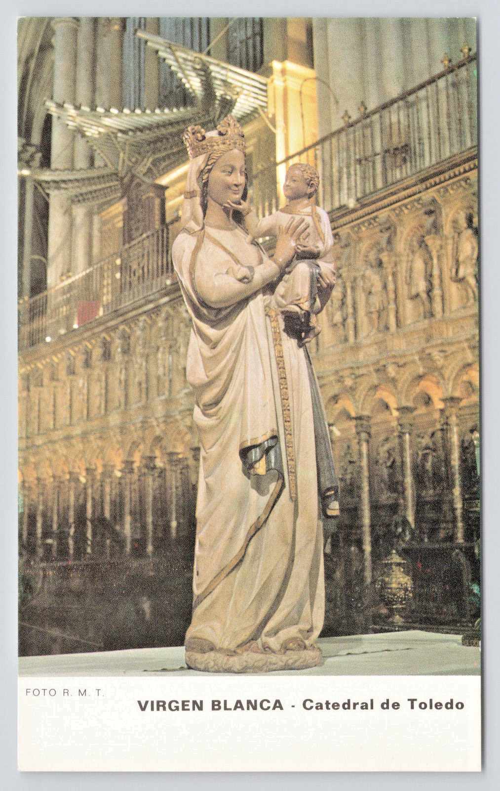 Toledo Spain Our Lady of Toledo Statue Cathedral of Toledo Postcard