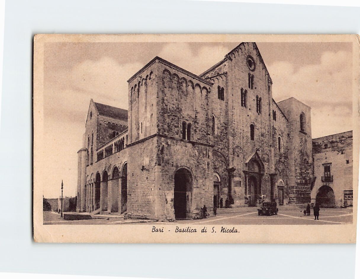 Postcard Basilica San Nicola Bari Italy