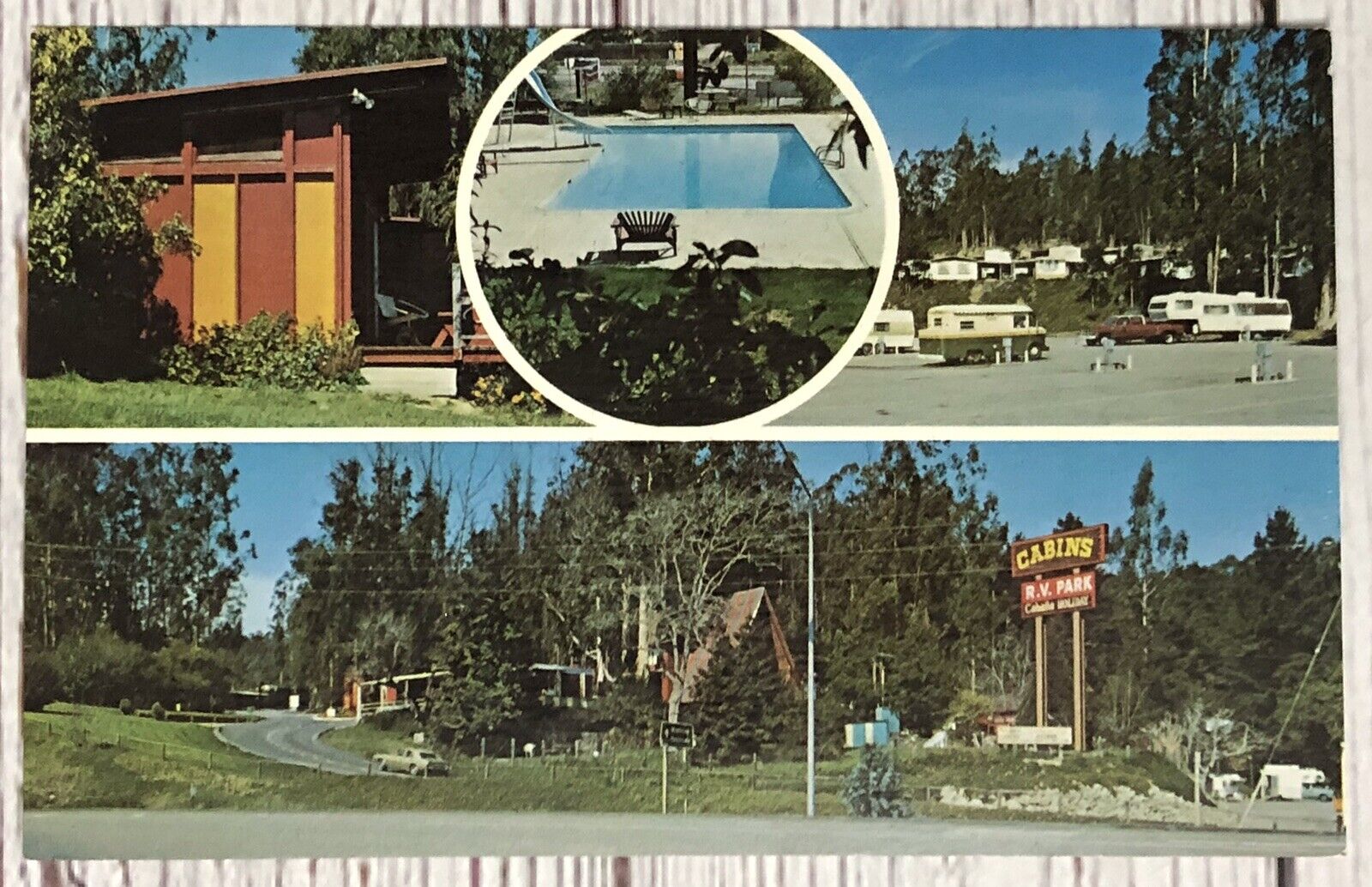 Salinas CA-California, Cabana Holiday, Cabins RV Park Vintage Postcard