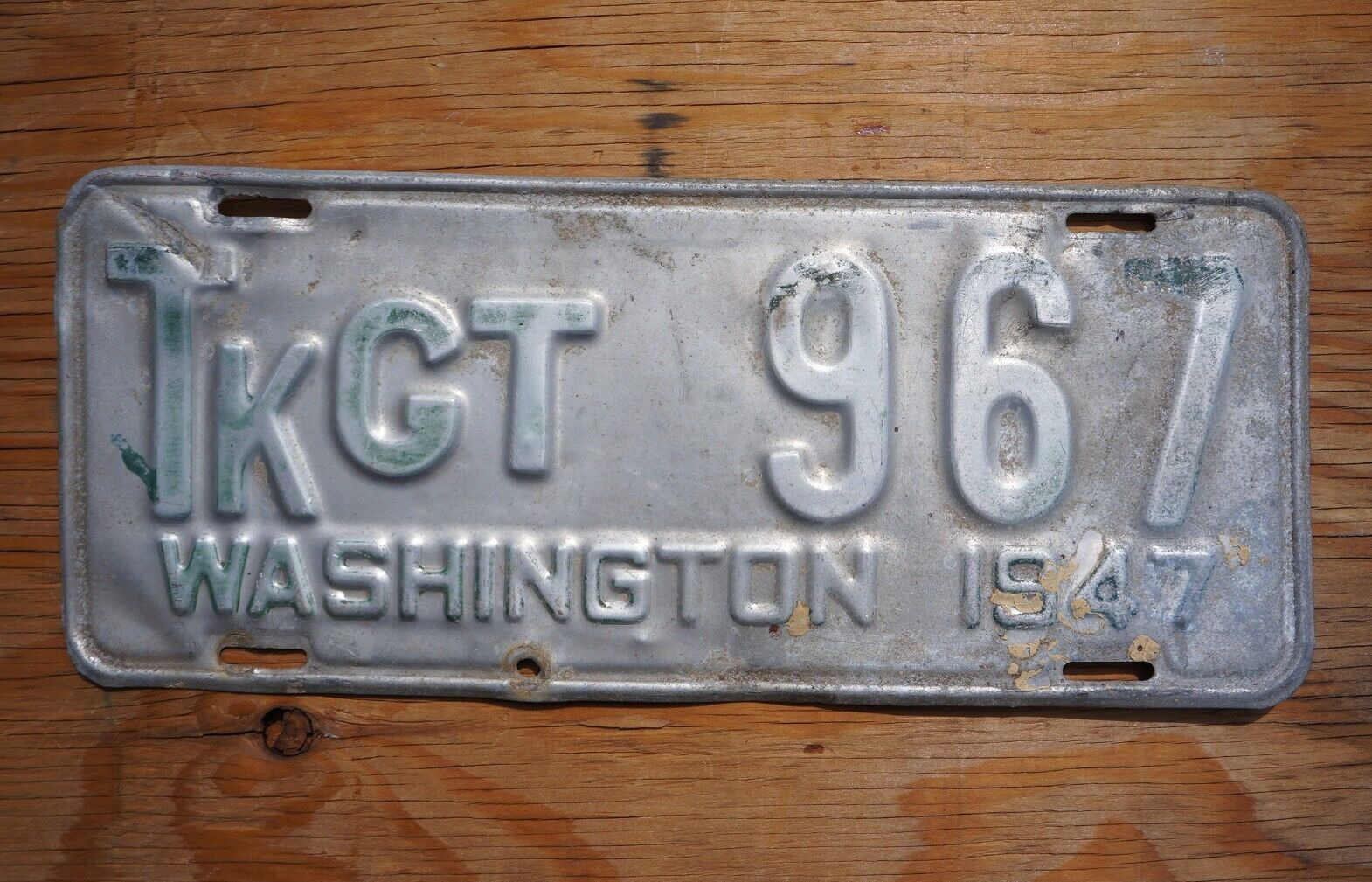 1947 WASHINGTON Truck License Plate # 967