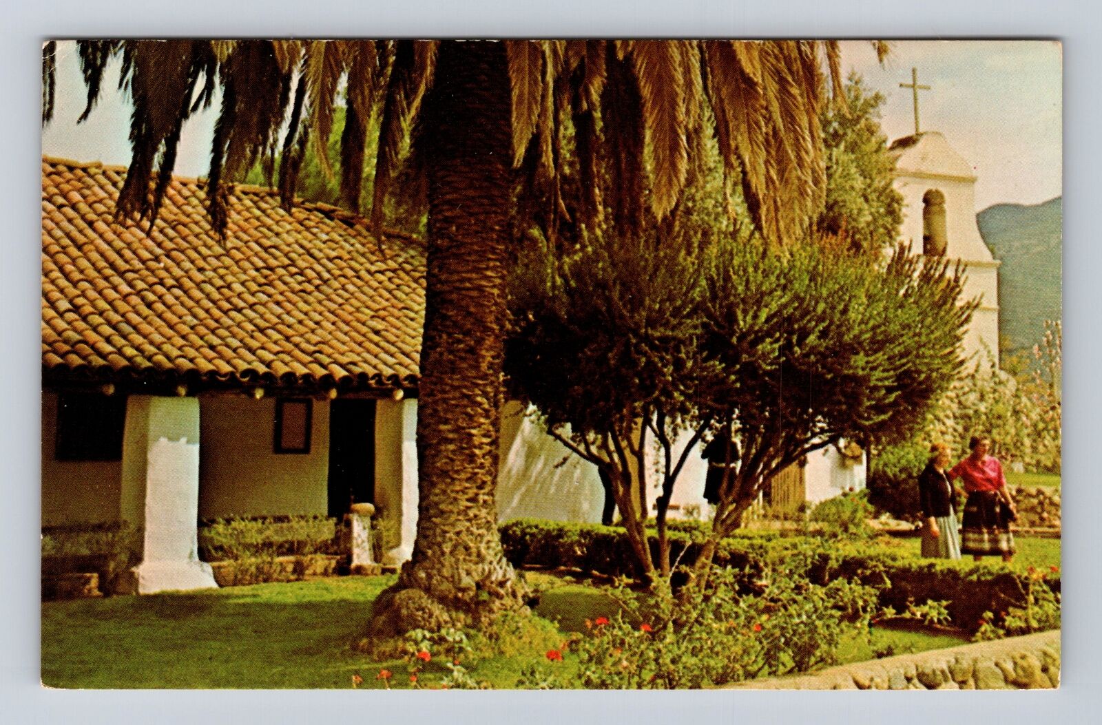 Pala CA-California, Mission San Antonio de Pala, Outside View, Vintage Postcard