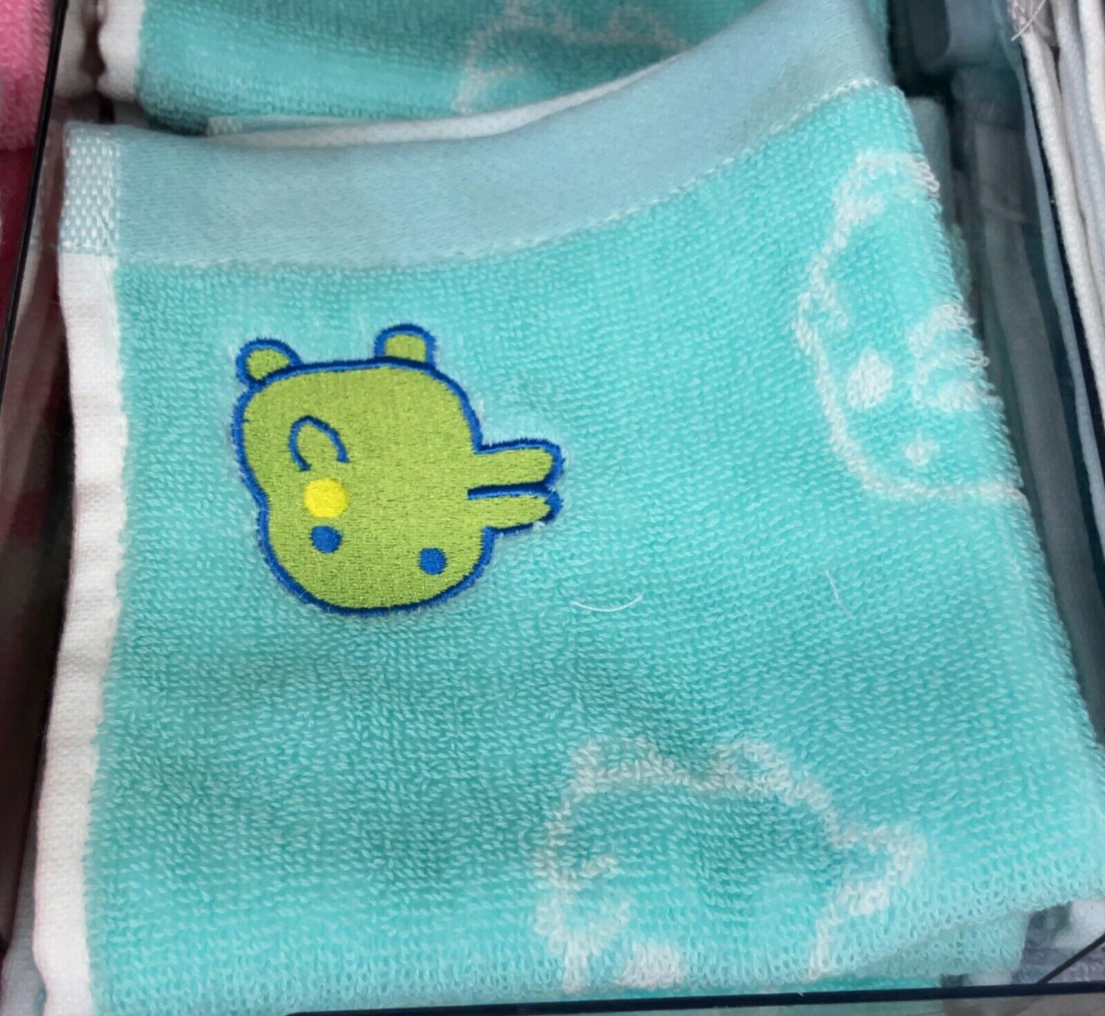 Tamagotchi Cotton Hand Towel Kuchipatchi 25 x 25cm Game Character New Japan