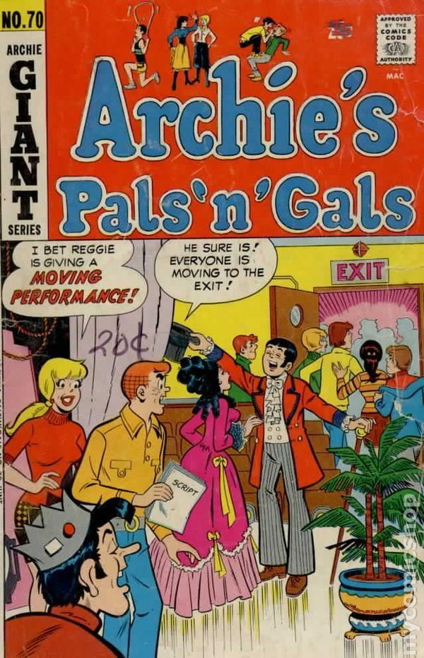 Archie\'s Pals \'n\' Gals #70 VG/FN 5.0 1972 Stock Image Low Grade