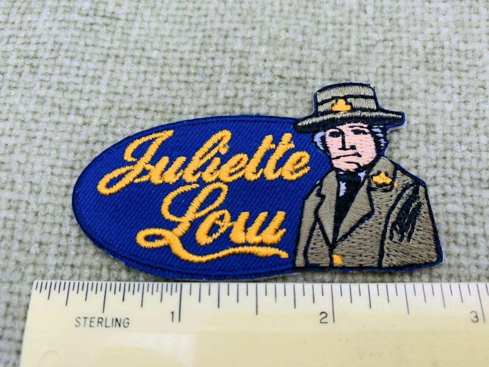 Juliette Low Girl Scout Blue Embroidered Patch From Birthplace Savannah 2000s