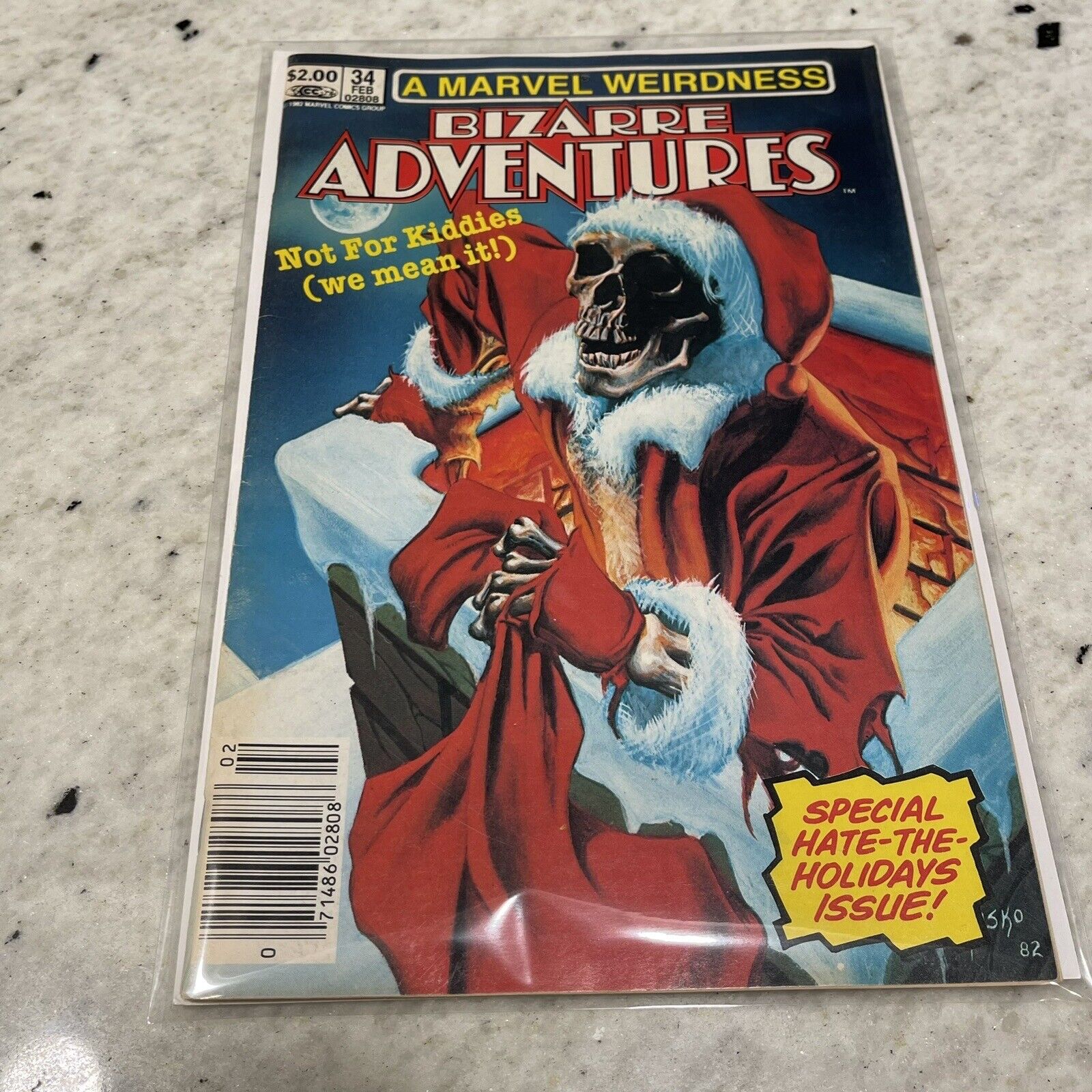 Bizarre Adventures #34 Newsstand Holiday Christmas 1983 Special Issue Comic Book