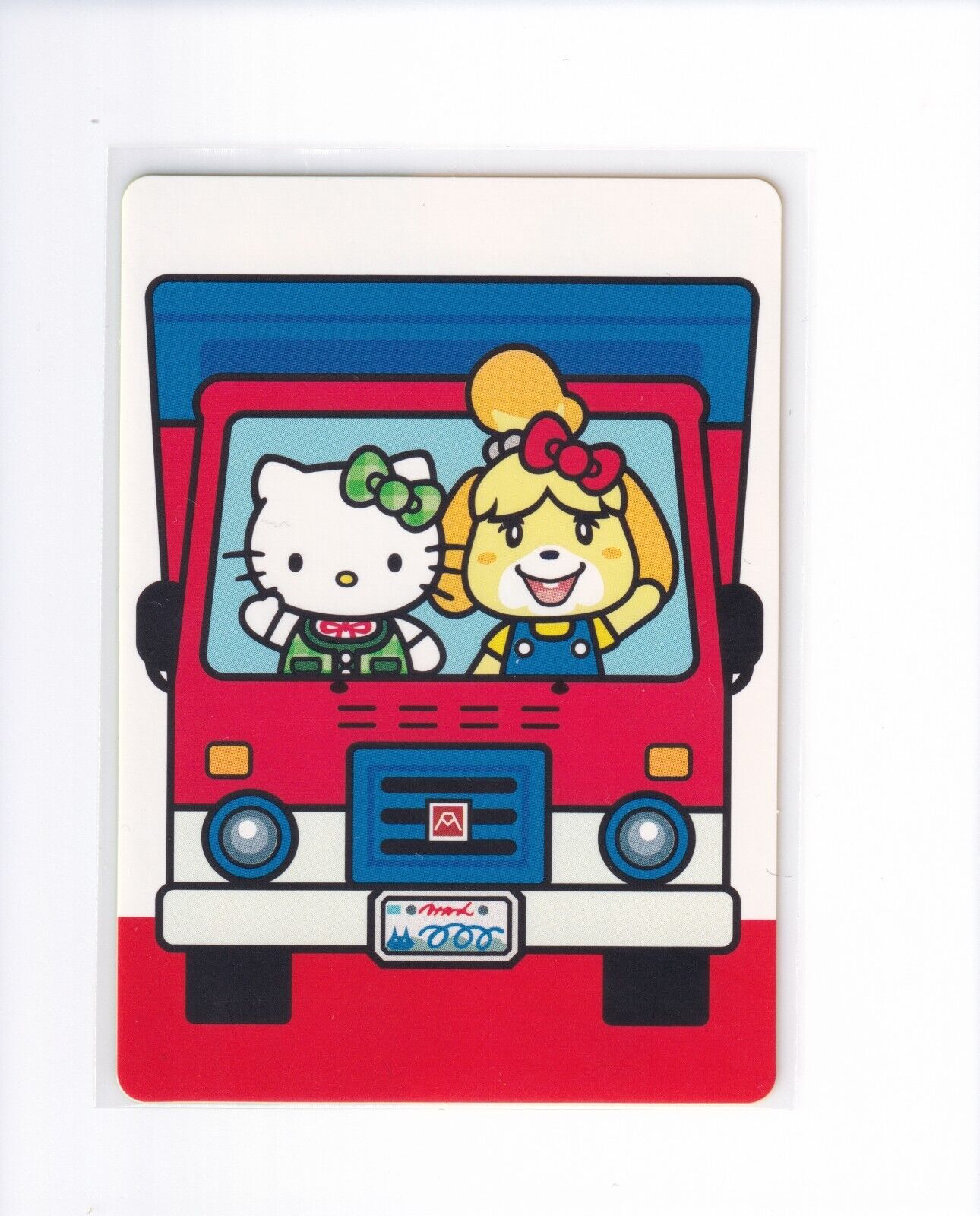 Animal Crossing Amiibo Card Japanese Sticker 01 Sanrio Series + Top Loader