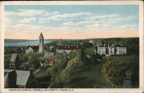 1922 Ithaca,NY North on Campus/Cornell University Tompkins County New York